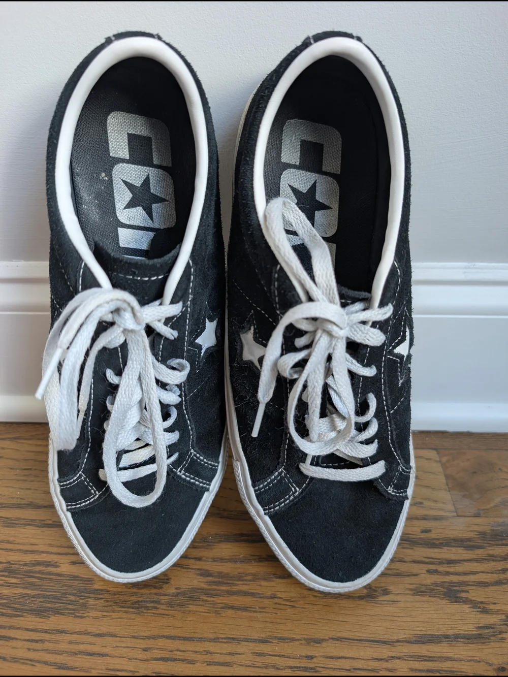 Converse One Star Pro Ox Skate Shoes Suede Black White Men 10 Women 11.5 159579C - Picture 3 of 13